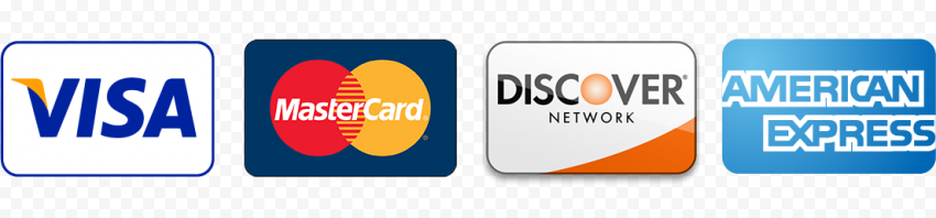 Payments accepted using all major credit and debit cards too!